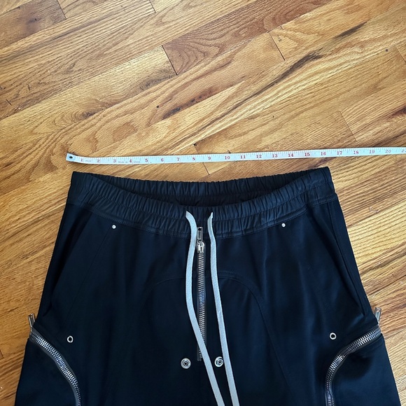 NEW F/W21 GETHSEMANE • NWT RICK OWENS Black Bauhaus Zip Detail Cargo Pants IT 46 - Picture 12 of 17